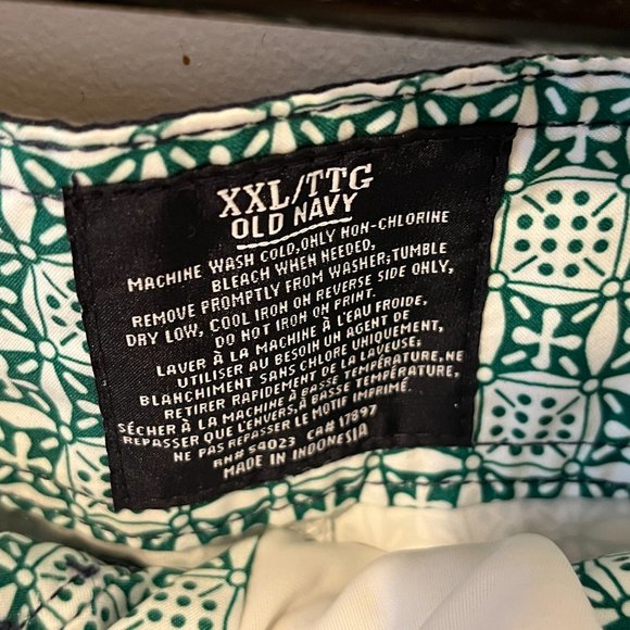 OLD NAVY | Men's Shorts Green White XX-Large - Picture 4 of 4